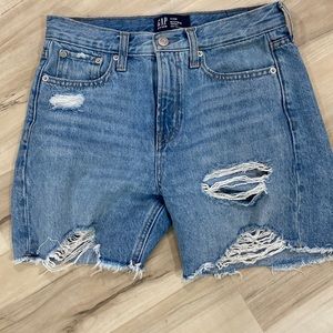 The GAP high waist jean shorts